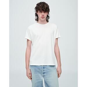 Re/Done Short-Sleeved Classic Tee Old White - S